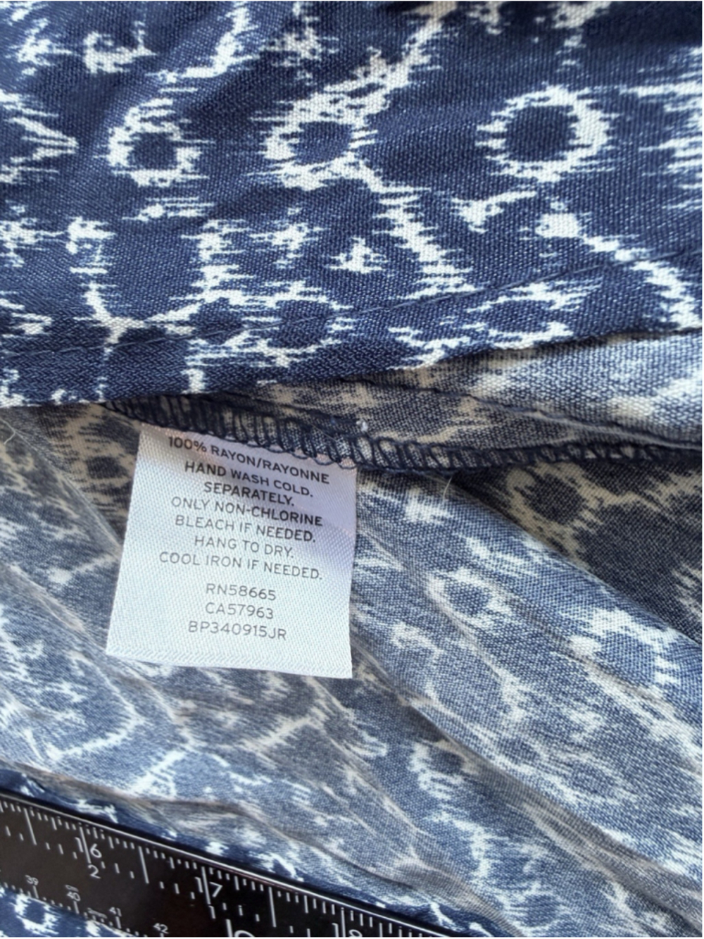 BP Nordstrom Indigo Ikat Halter Maxi Dress NWT Boho Festival Resort Euro Summer - Picture 13 of 13